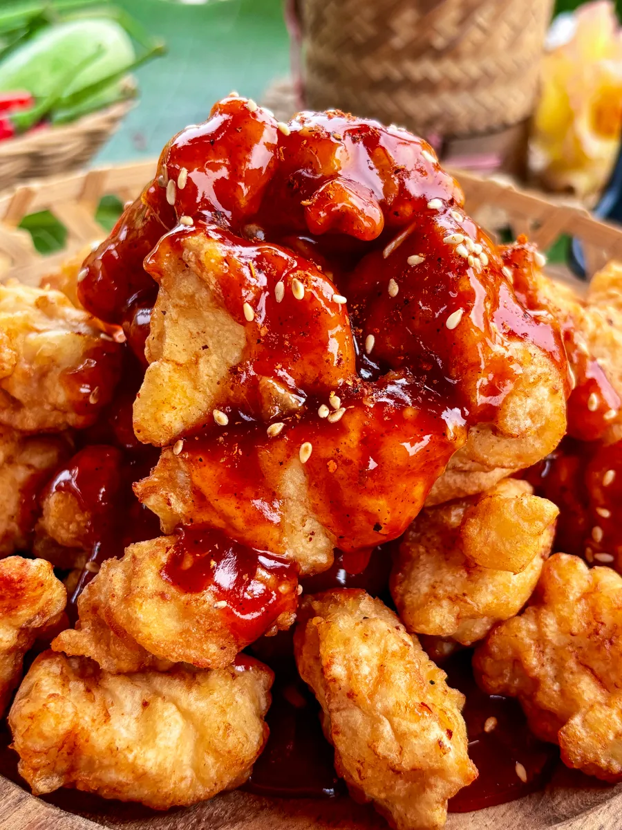 Receita de frango do vulcão tailandês fácil