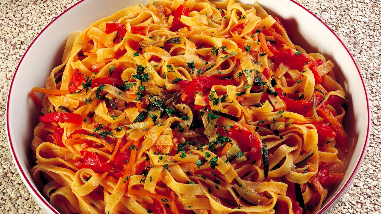 Soo -com receita de tagliatelle vegetal