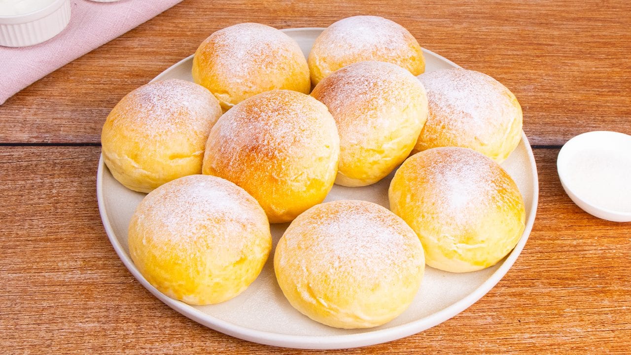A receita para doces leves e ferridos macios e perfumados