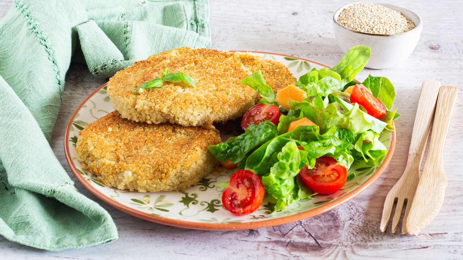 A receita para o prato vegano e sem glúten