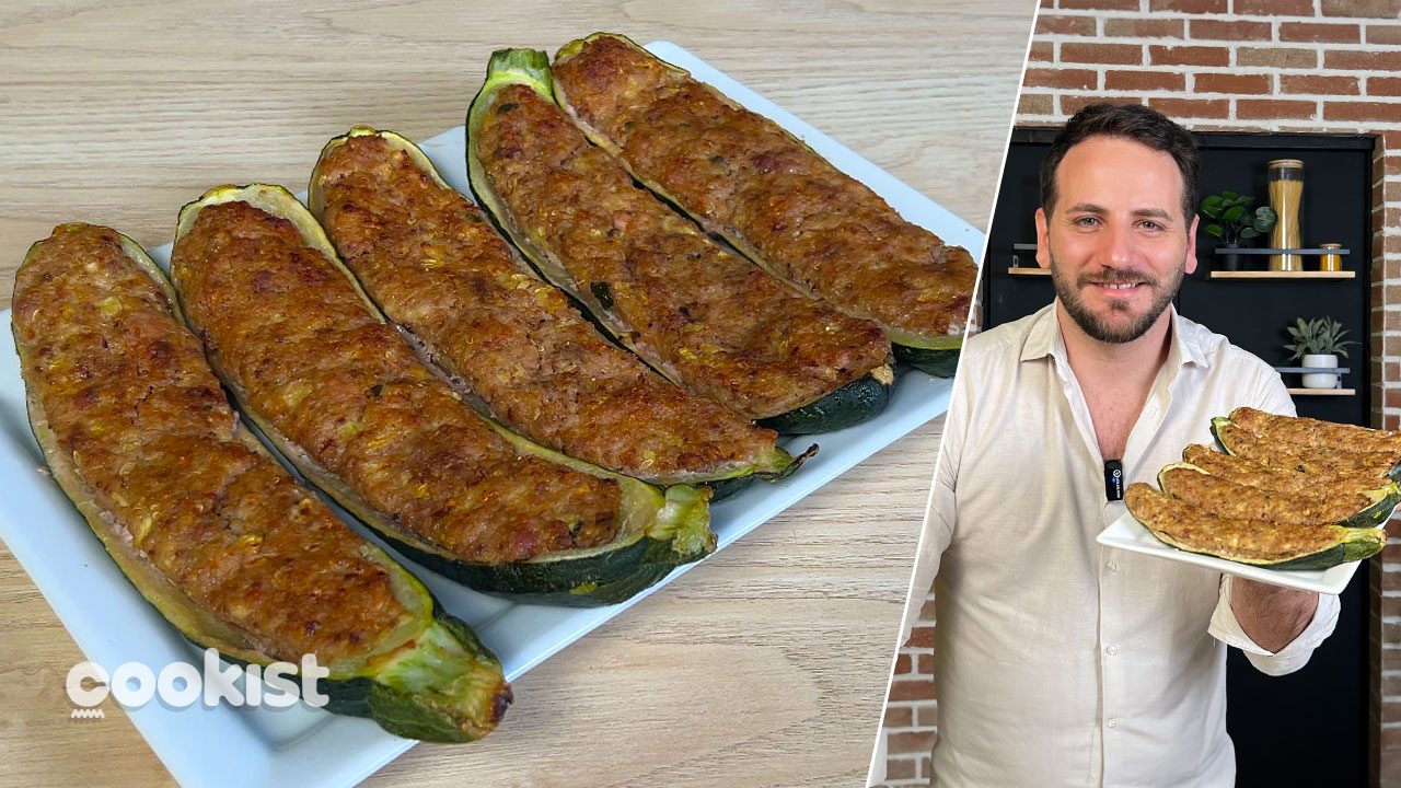Receita de abobrinha recheada