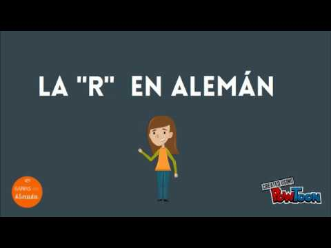 La “r” en alemán