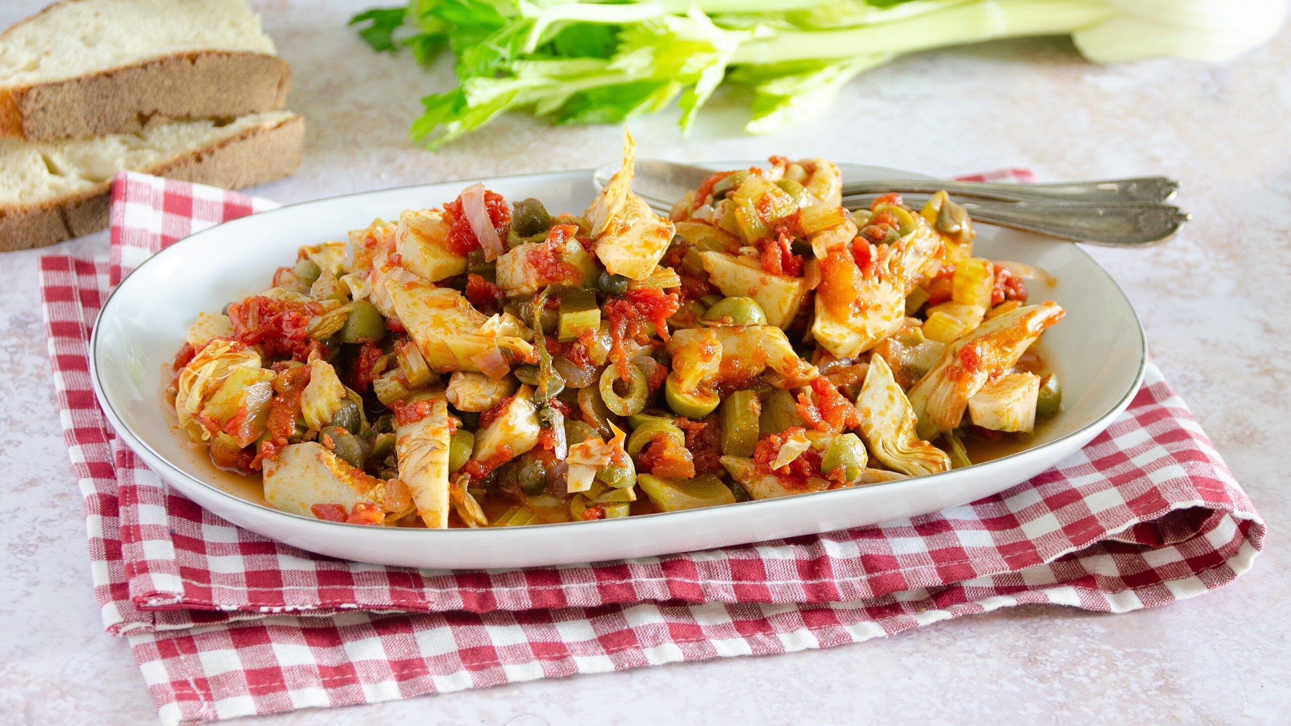 Caponata de alcachofra: a receita