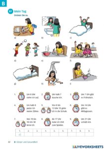 Mein Tag interactive exercise