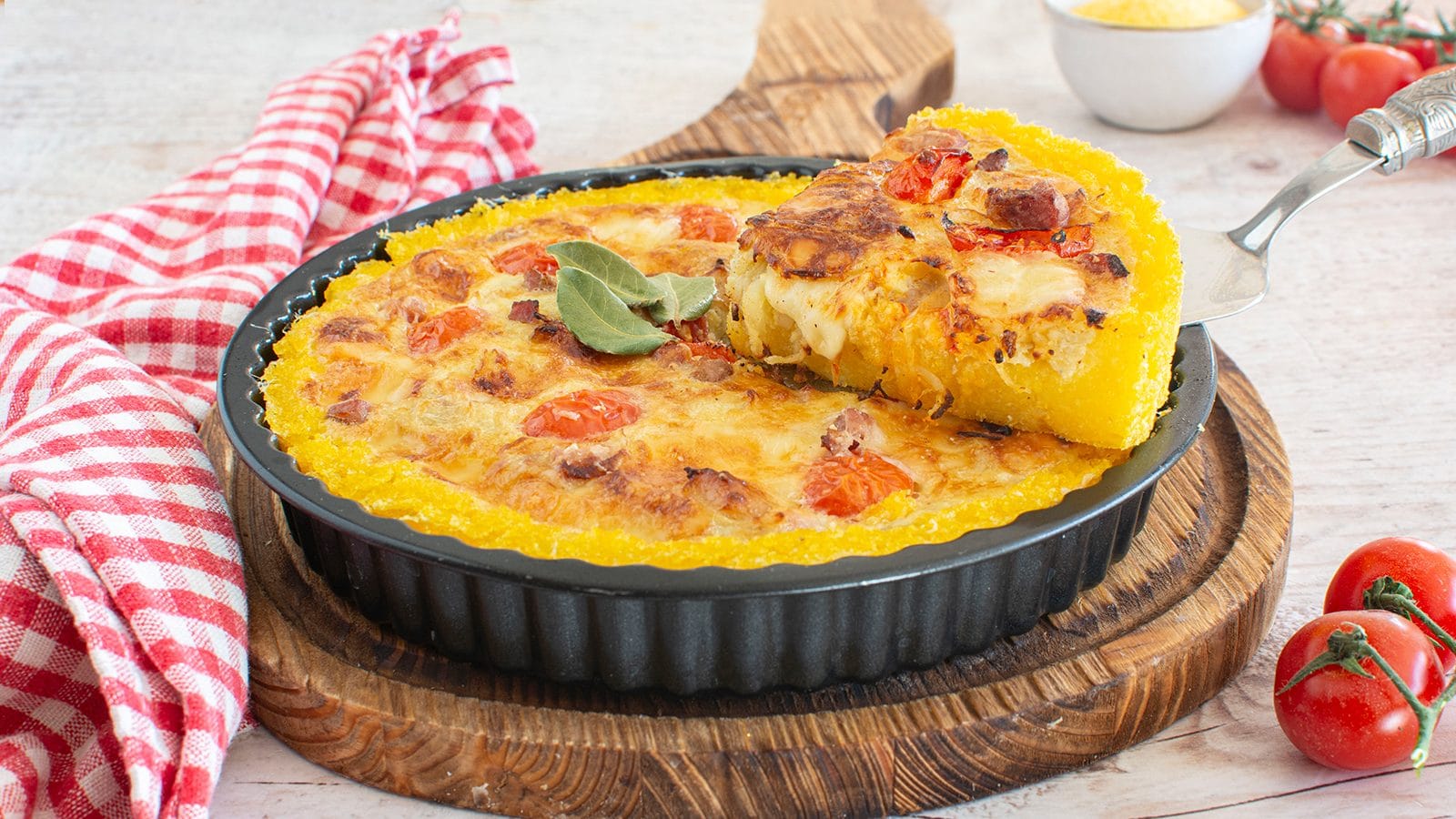 Quiche de polenta: a receita