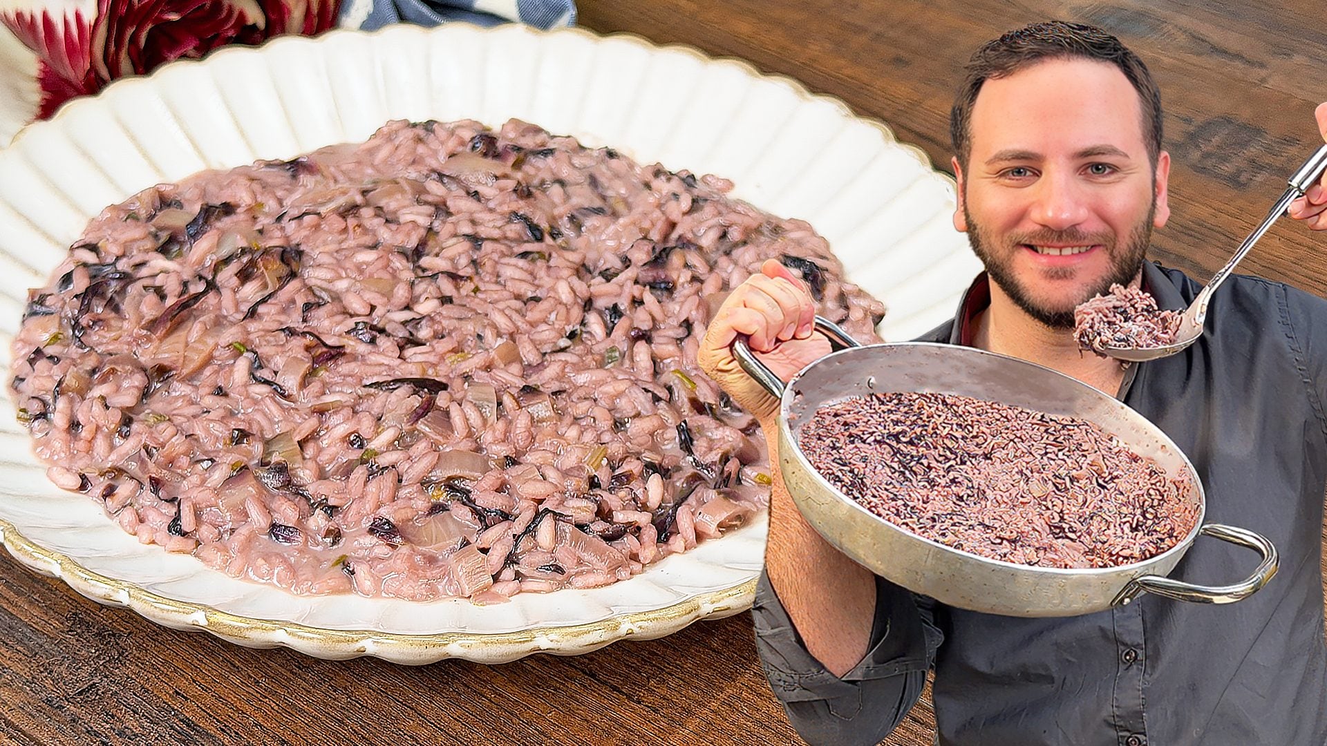Risoto de radicchio e gorgonzola: a receita
